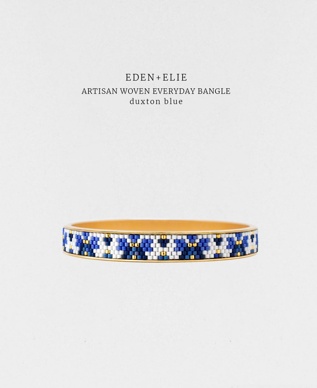 Everyday Gold Narrow Bangle - Duxton Blue – EDEN + ELIE