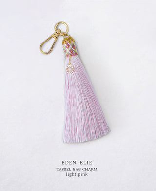 Tassel Bag Charm - Light Pink