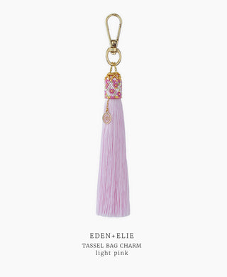 Tassel Bag Charm - Light Pink