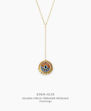 Solaria Circle Threader Necklace - Challenge