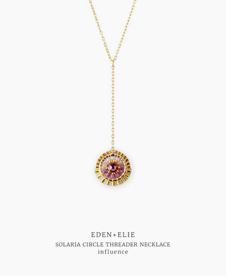 Solaria Circle Threader Necklace - Influence