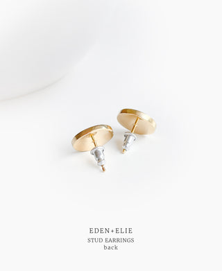 EDEN + ELIE Modern Peranakan flower stud earrings - hana