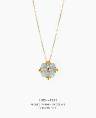 Secret Garden Necklace - Aquamarine