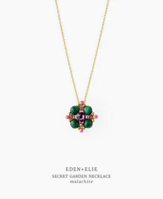 Secret Garden Necklace - Malachite