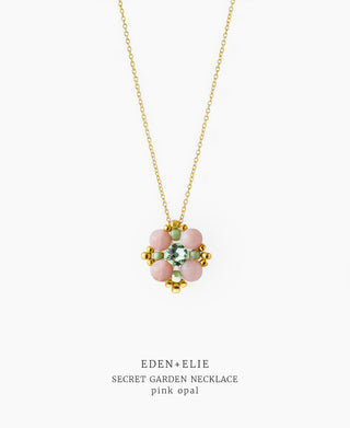 Secret Garden Necklace - Rose Quartz