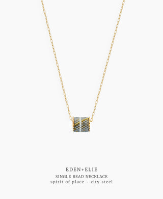 Single Bead Necklace - Spirit of Place City Steel