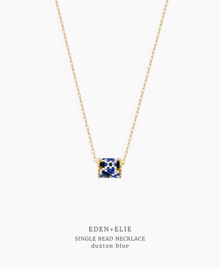 Single Bead with Chain - Duxton Blue