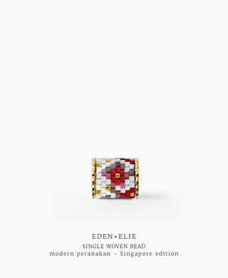 EDEN + ELIE Necklace Bar single bead + optional chain - peranakan Singapore edition