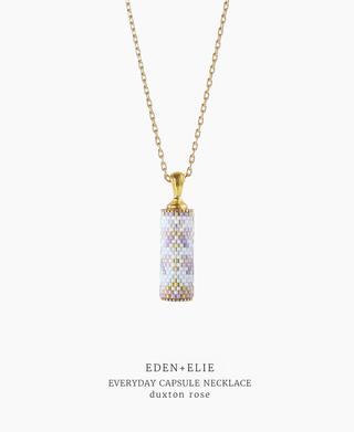Everyday Capsule Pendant Necklace - Duxton Rose