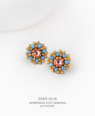 EDEN + ELIE Andromeda Stud Earrings - periwinkle
