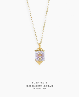 Drop Pendant Necklace - Duxton Rose
