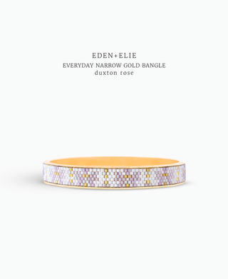 Everyday Gold Narrow Bangle - Duxton Rose