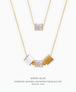 Mother-Daughter Twinning Necklaces Set - Duxton Rose