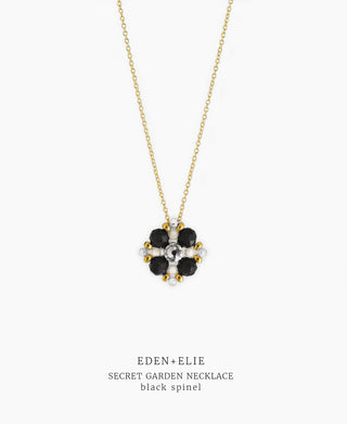 Secret Garden Necklace - Black Spinel