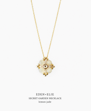Secret Garden Necklace - Lemon Jade
