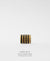 EDEN + ELIE Necklace Bar single bead + optional chain - black gold striped