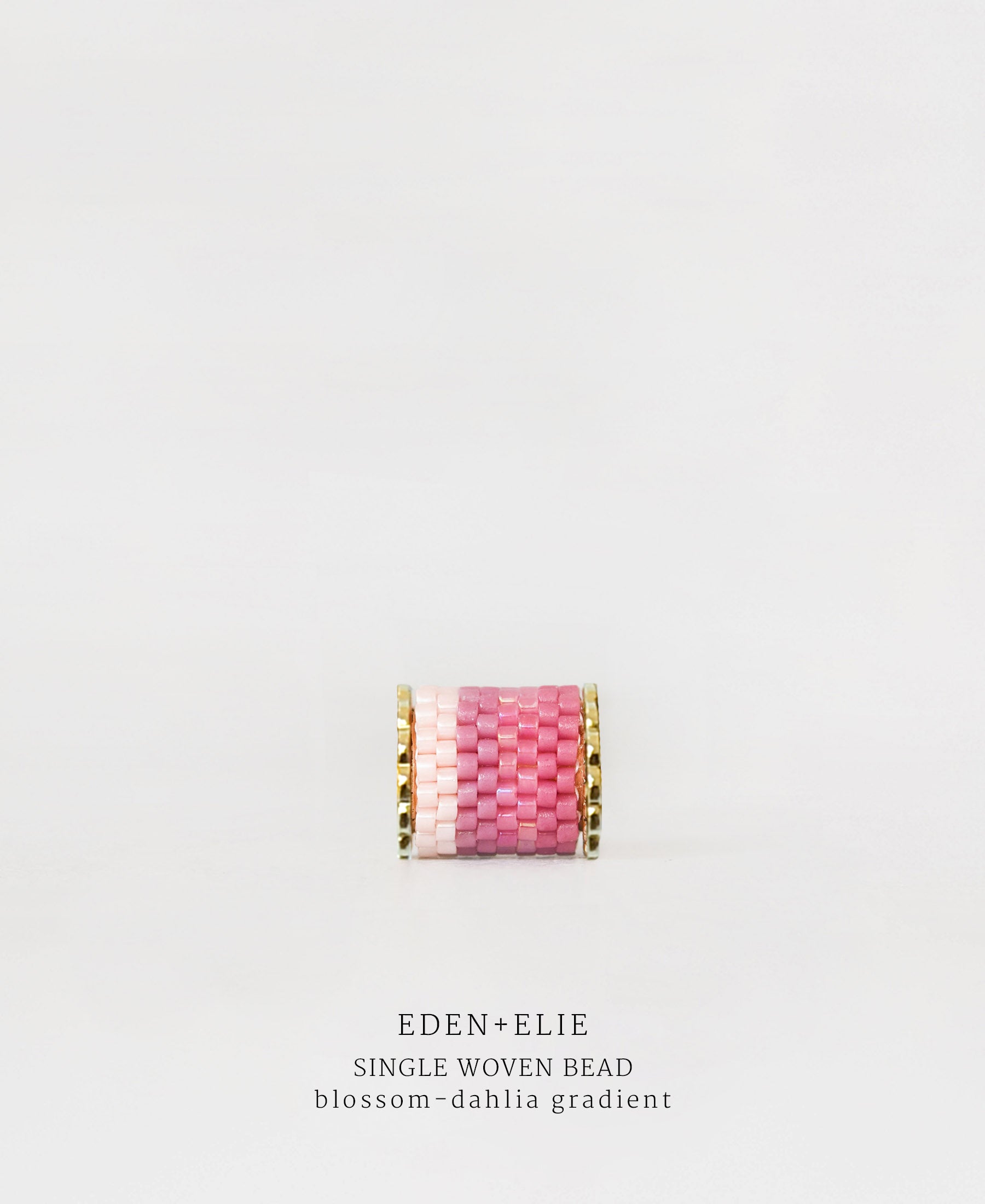 EDEN + ELIE Necklace Bar single bead + optional chain - blossom dahlia gradient