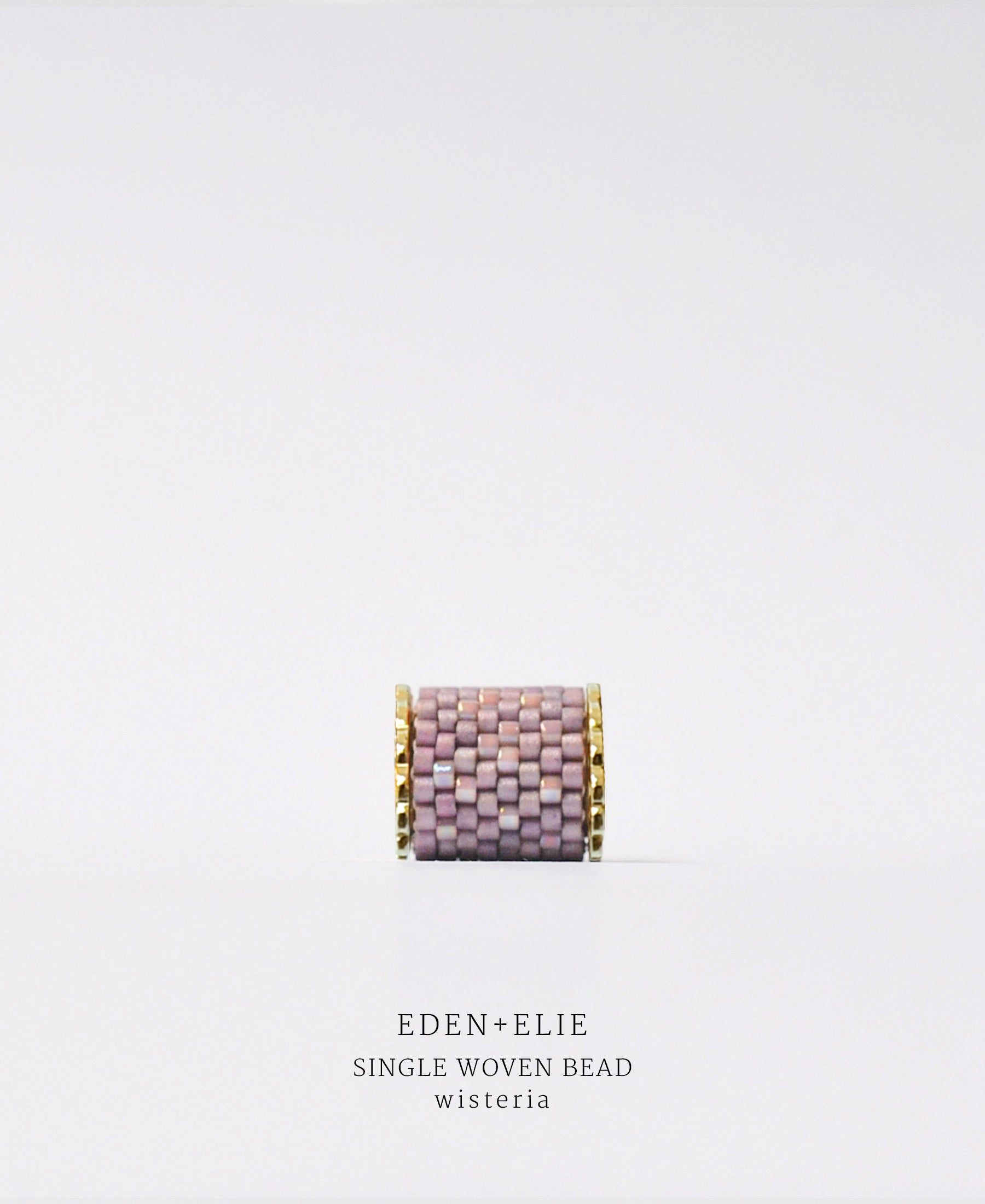 EDEN + ELIE Necklace Bar single bead + optional chain - wisteria purple