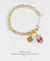 EDEN + ELIE Modern Peranakan gold charm bracelet - lilac