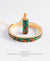 EDEN + ELIE Modern Peranakan capsule pendant necklace + bangle gift set - emerald