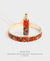 EDEN + ELIE Modern Peranakan capsule pendant necklace + bangle gift set - vermilion