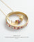 EDEN + ELIE Modern Peranakan adjustable length necklace + bangle gift set - peach